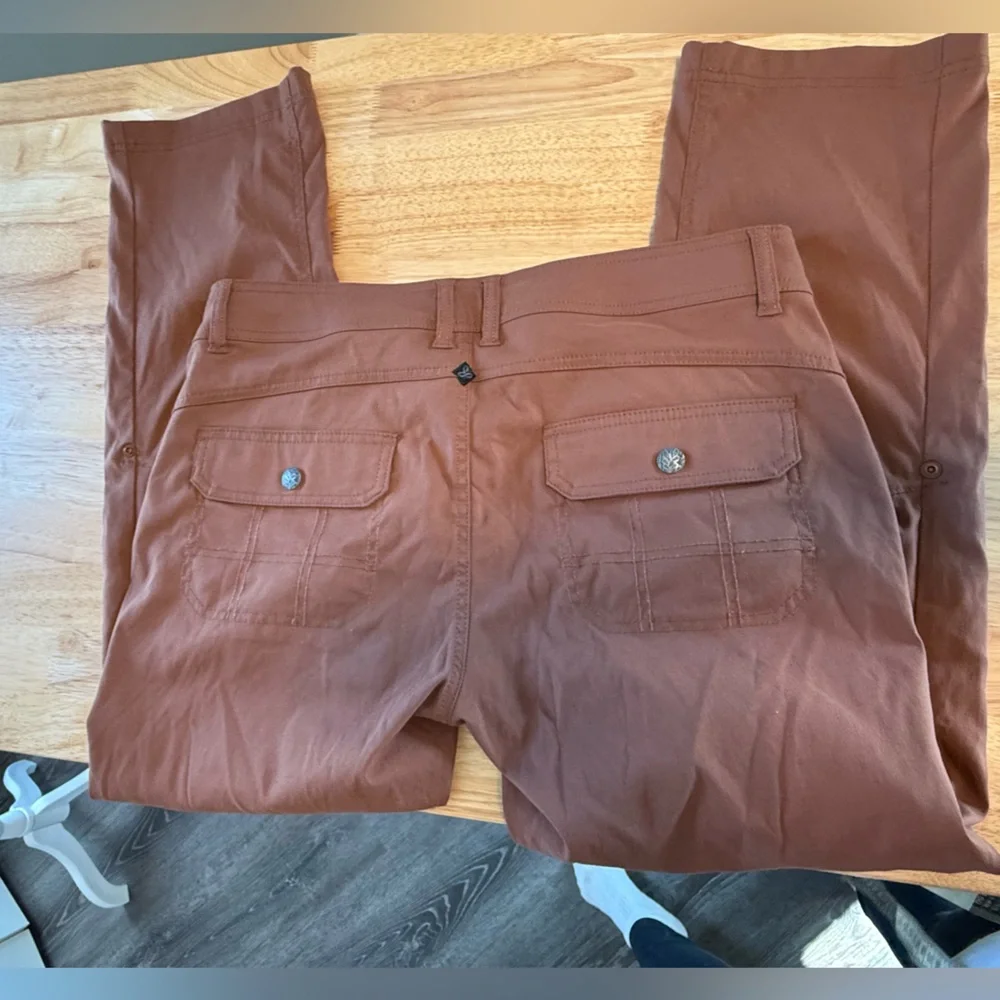 Women’s prana Halle’s hiking pant size 12 burnt orange color - Picture 11 of 12